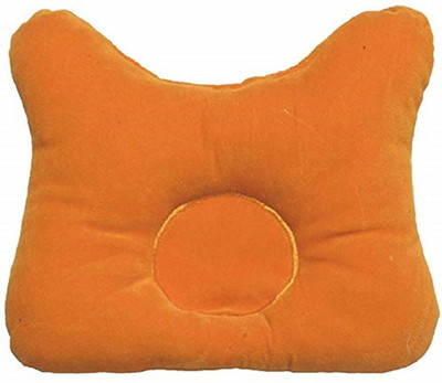 Little Buzz Polyester Fibre Animals Sleeping Pillow Pack of 1(Orange)
