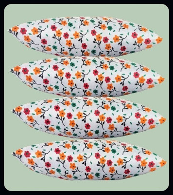 Urmila Creation Microfibre Floral Sleeping Pillow Pack of 4(Multicolor)