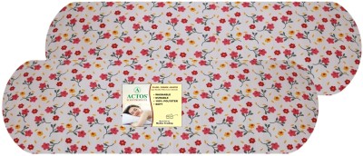 ACTOS Microfibre Solid Bolster Pack of 2(Multicolor)