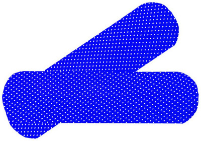 SANJU BROTHER Microfibre Abstract Bolster Pack of 2(Dark Blue)