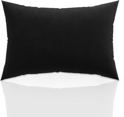 KUBER INDUSTRIES Pillow Microfibre Solid Sleeping Pillow Pack of 1(Black)