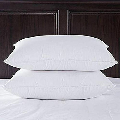 VJSTAR Microfibre Solid Sleeping Pillow Pack of 2(White)