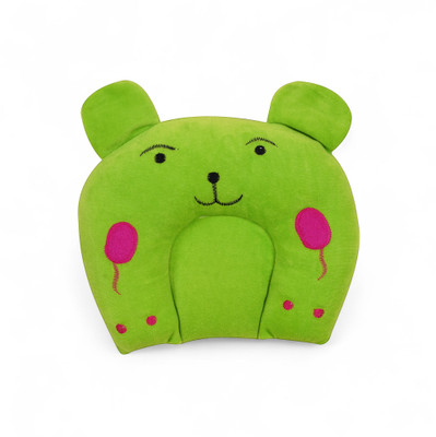 Depurika Mustard Seeds Solid Baby Pillow Pack of 1(Green)