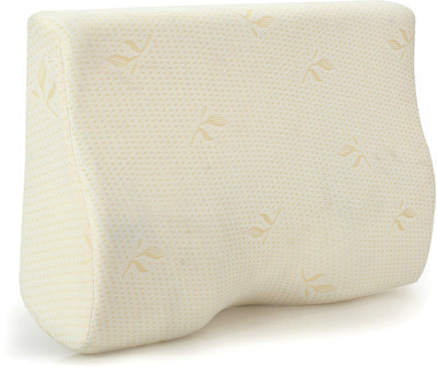 Advait Incorporation Butterfly Memory Foam Pillow Memory Foam Solid Orthopaedic Pillow Pack of 1(White)