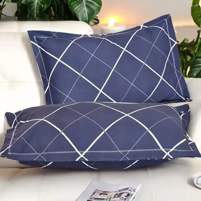 YPOLOIPO LUXURY Polyester Fibre Solid Sleeping Pillow Pack of 2(Blue)