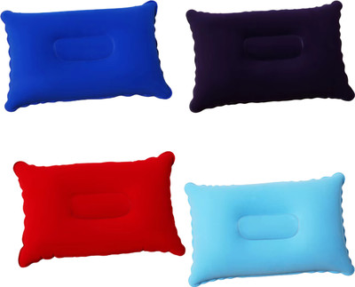 GUJISH Air Travel Pillow Pack of 2 Stripes Modern-Latest 34X22 cm Multi Color(PITCH COLOR)