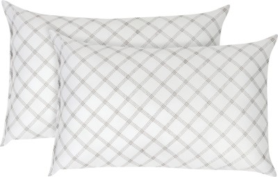 JDX Ultra Soft Microfibre Geometric Sleeping Pillow Pack of 2(White)