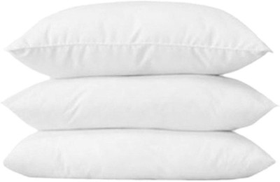 Mojo PILLOW Polyester Fibre Solid Sleeping Pillow Pack of 3(White)