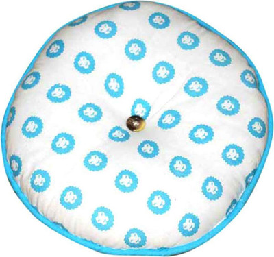 Oscar Home Polyester Fibre Solid Sleeping Pillow Pack of 1(Sky Blue, White)