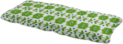 Vargottam Polyester Fibre Geometric Chair Pad Pack of 1(Light Green)