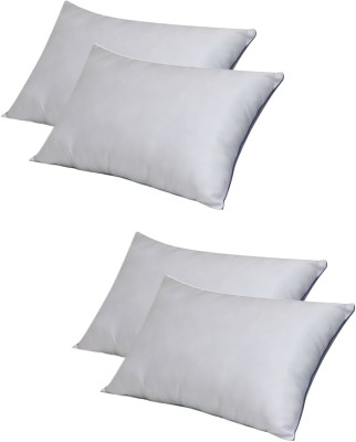 VLYSIUM very soft plain standard pillow / takiya set 17x27 Inch (43x69 Inch) Microfibre, Polyester Fibre Solid Sleeping Pillow Pack of 4(White)