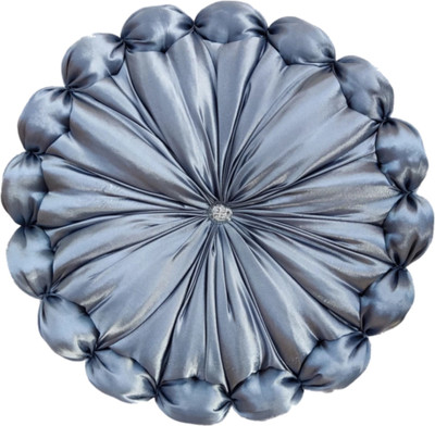 GTX Microfibre Cushion Pack of 1 Solid Decorative premium(Silver)