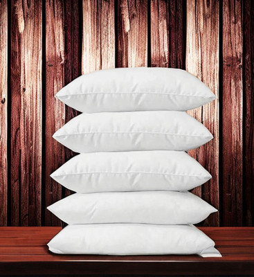 CATHROL Cotton Sleeping Pillow Pack of 5 Solid 5 Pillows(White)