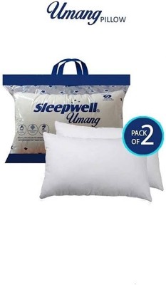 PF Sleep Microfibre, Polyester Fibre Solid Sleeping Pillow Pack of 2(White)