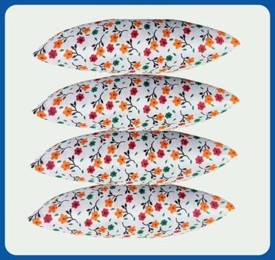 Urmila Creation Microfibre Sleeping Pillow Pack of 4 Floral(Multicolor)