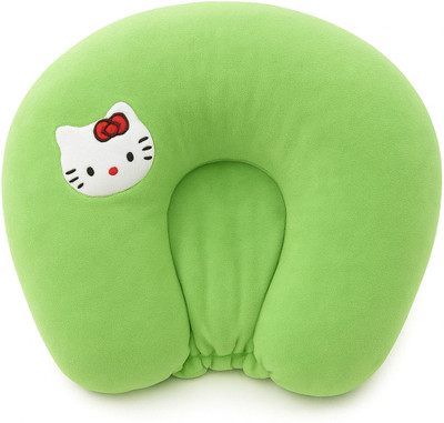 SHARKKIDS Mustard Seeds Baby Pillow Pack of 1 Toons & Characters with Foam Cotton Cover U Shape for Head Shaping Baby 0 to 18 Months Kids(Green)