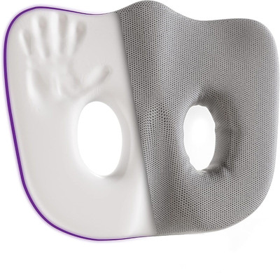 araami Orthopedic Socket Seat Cushion with Cooling Gel for Tailbone Memory Foam Solid Orthopaedic Pillow Pack of 1(Grey)
