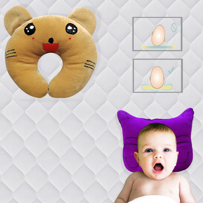 SHISHI Mustard Seeds Baby Pillow Pack of 2 Solid(Brown & Purple)
