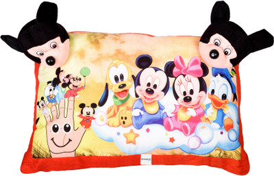 HOMESTIC by Kuber Industries Microfibre Toons & Characters Baby Pillow Pack of 1(Red)