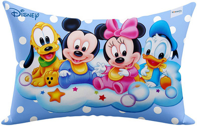 HOMESTIC by Kuber Industries Microfibre Solid Baby Pillow Pack of 1(Blue)