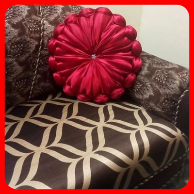 GTX Microfibre Solid Cushion Pack of 1(Red)
