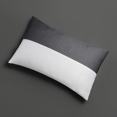 LA VERNE LUXURY Microfibre Geometric Sleeping Pillow Pack of 1(Grey)