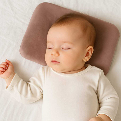 Snug Stuff Memory Foam Pillow, Soft Velvet Cover, Lavender Memory Foam Solid Baby Pillow Pack of 1(Pink)