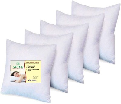 ACTOS Microfibre Solid Bolster Pack of 5(White)