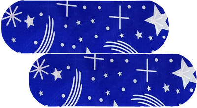 PALVIT Microfibre Abstract Sleeping Pillow Pack of 2(Blue)