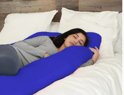 WILD MINT Premium series Polyester Fibre Solid Pregnancy Pillow Pack of 1(Royal Blue)