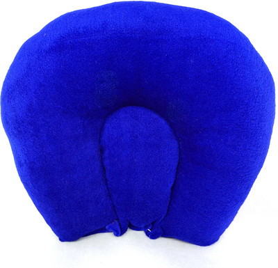 BabeDesk Mustard Seeds, Cotton Toons & Characters Baby Pillow Pack of 1(Blue U Shape)
