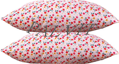BHEBHA Microfibre Abstract Sleeping Pillow Pack of 2(Pink 174)