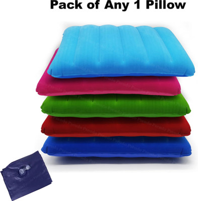 Pseudo Air Stripes Travel Pillow Pack of 1(Multicolor)