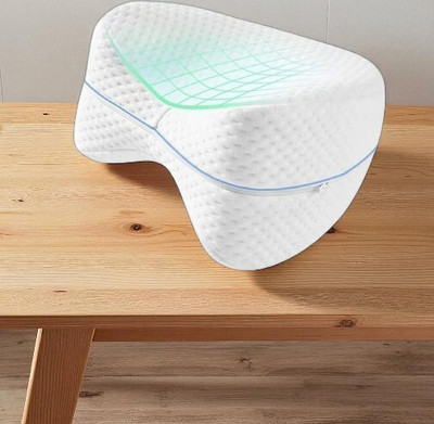 INDIEPREMIOR Microbeads Solid Orthopaedic Pillow Pack of 1(White)
