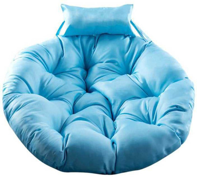 Brown Object Round Cushion for Sitting Hanging Swing Cushion Round Chair Cushion Pillow Microfibre Solid Floor Cushion Pack of 1(Sky Blue)