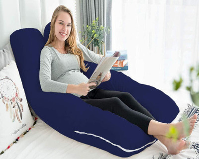 ag pro comfort Polyester Fibre Pregnancy Pillow Pack of 1 Solid(Dark Blue)