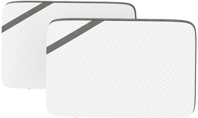 Flipkart Perfect Homes Mattresses Orthopaedic Memory Foam Pillow for Neck & Spine Support Memory Foam Solid Orthopaedic Pillow Pack of 2(Grey)
