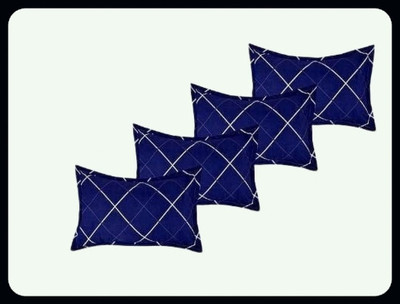 Urmila Creation Cotton Sleeping Pillow Pack of 4 Abstract(Blue)