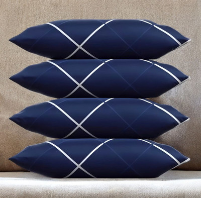 Urmila Creation Polyester Fibre Sleeping Pillow Pack of 4 Solid LUXURY(Blue)