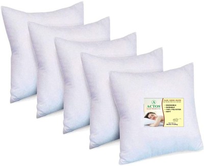 ACTOS Microfibre Solid Bolster Pack of 5(White)