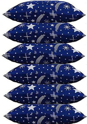 LIPONOS LUXURY Polyester Fibre Floral Sleeping Pillow Pack of 6(Multicolor)