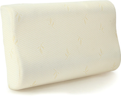 Advait Incorporation Memory Foam Solid Orthopaedic Pillow Pack of 1(White)