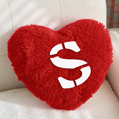 PICKKART Microfibre Abstract Lumbar Pillow Pack of 1(Red)