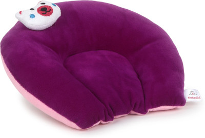 Ducudu Velvet Mustard Seeds Toons & Characters Mustard Seeds Solid Baby Pillow Pack of 1(Purple)