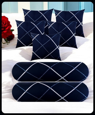 GAULPASTORES LUXURY Polyester Fibre Solid Sleeping Pillow Pack of 1(Blue)