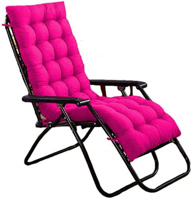 aeTHEric Microfibre Solid Chair Pad Pack of 1(Pink)