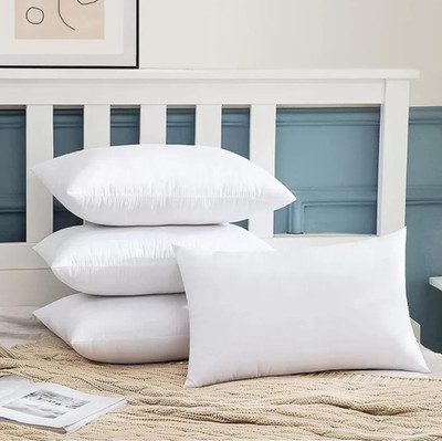 LIPONOS LUXURY Polyester Fibre Solid Sleeping Pillow Pack of 2(White)