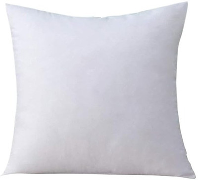 ORCHEED Microfibre Solid Cushion Pack of 1(White)