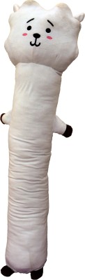 OFFO BTS Cotton Solid Body Pillow Pack of 1(White)