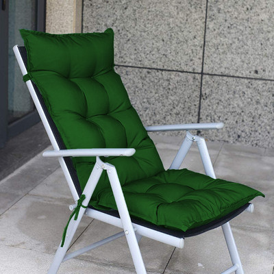 Mom's Moon Polyester Fibre Solid Chair Pad Pack of 1(Dark Green)